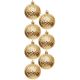 49. Dekorative Kunststoffkugeln, 6 cm, Set mit 35 Stück, Gold