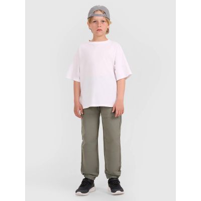 2. Schlichtes Oversize-T-Shirt für Jungen 4F 4FJWAW25TTSHM2411-10S