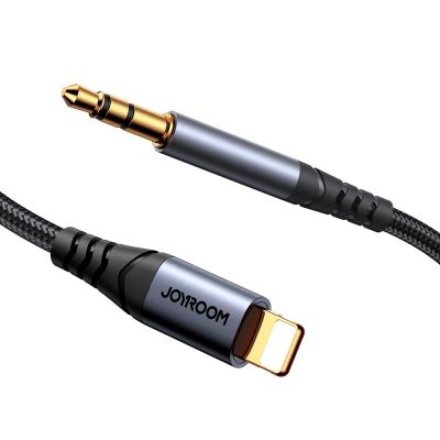 6. Joyroom Audio Transfer Series SY-A06 Mini-Klinkenstecker 3,5 mm / Lightning Kabel 1,2 m – schwarz