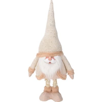 12. Weihnachtsmann auf Teleskopbeinen 30 x 18 x 100 cm Gold