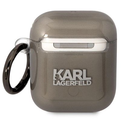 2. Karl Lagerfeld KLA2HNIKTCK AirPods 1/2 Hülle schwarz/schwarz Karl`s Head