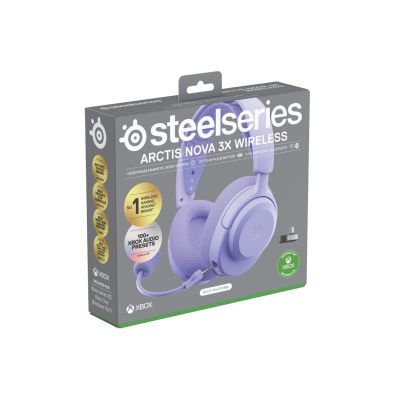 17. Steelseries Arctis Nova 3X Wireless für Xbox-Kopfhörer, Levander
