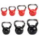 7. Kettlebell Gusseisengriff Chrom gerändelt HMS KTC20 SCHWARZ 