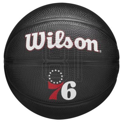5. Wilson Team Tribute Philadelphia 76ers Mini-Basketball WZ4017611XB 