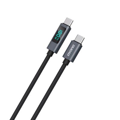 2. Dudao L7C USB-C - USB-C 100W Kabel mit LED-Anzeige 1m - Schwarz