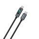 2. Dudao L7C USB-C - USB-C 100W Kabel mit LED-Anzeige 1m - Schwarz