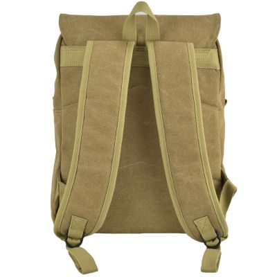 3. Jugendrucksack aus Canvas, braun, SEMI LINE