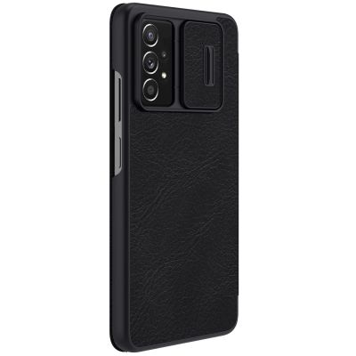 6. Nillkin Qin Lederholsterhülle für Samsung Galaxy A73 schwarz