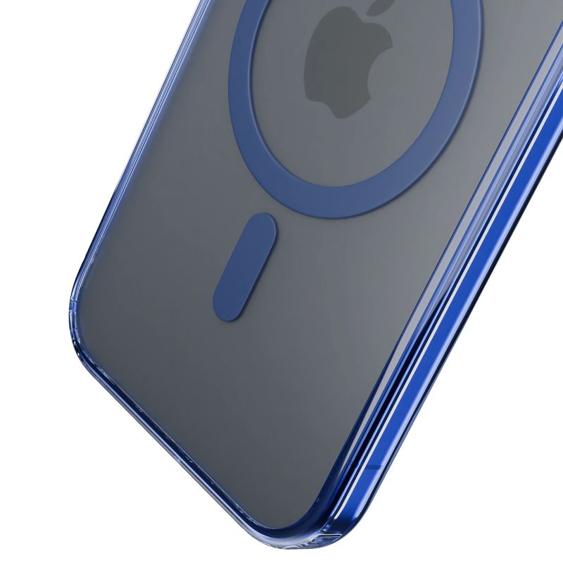 8. 3mk Frosty MagCase Blue Hülle für Apple iPhone 14 Plus – transparent