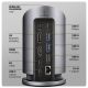 3. Axagon HMC-WL9 kabelgebundene Dockingstation, USB 3.2 Gen 2 (3.1 Gen 2) Type-C, Grau