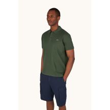 Paul&Shark Herren-Poloshirt, olivgrüne Baumwolle, 99311001-89 – klassisch, sportlich elegant