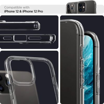17. Spigen Ultra Hybrid-Hülle für iPhone 12 / iPhone 12 Pro – transparent