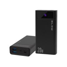 BLOW POWERBANK 20000 mAh QC+PD 20 W + LIGHTNING BLACK PB20E