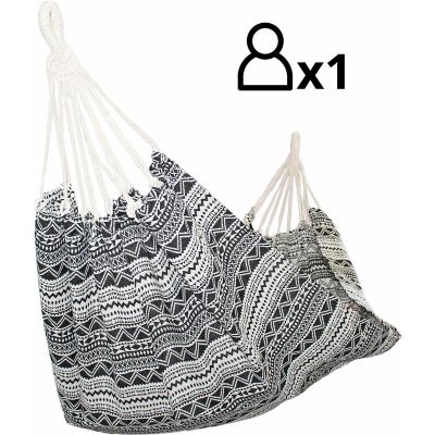 3. Gartenhängematte für 1 Person 200x100cm Ethno mit Bezug 1063980