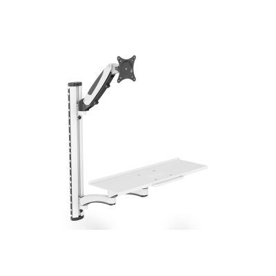 5. Einzelner Wandarm 1xLCD + Tastatur, max. 32" und 8 kg, 360° Neigung und Drehung (PIVOT)