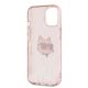 7. Karl Lagerfeld IML Choupette Head & Monogram Hülle für iPhone 14 / 15 / 13 – Rosa