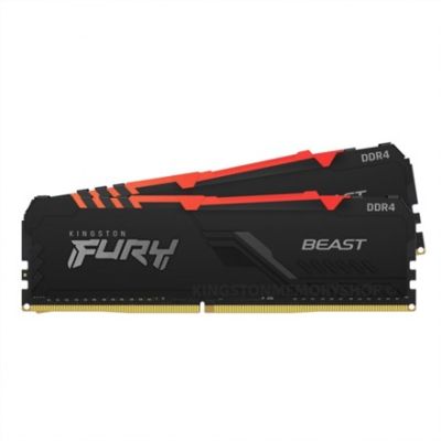 9. Kingston Technology FURY Beast RGB Speichermodul 32 GB (2 x 16 GB) DDR4 3200 MT/s