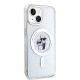4. Karl Lagerfeld Karl&Choupette Glitter MagSafe Hülle für iPhone 15 Plus – transparent