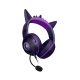 3. Razer Kraken Kitty V2 Kabelgebundenes Over-Ear-Headset mit Mikrofon und Geräuschunterdrückung, Gengar Edition