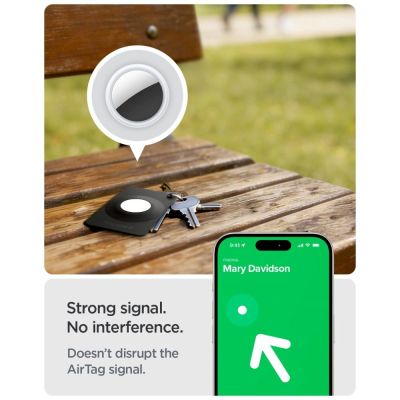 9. Spigen AirFit 2 2er-Pack Hülle für Apple AirTag 1/2 – Schwarz