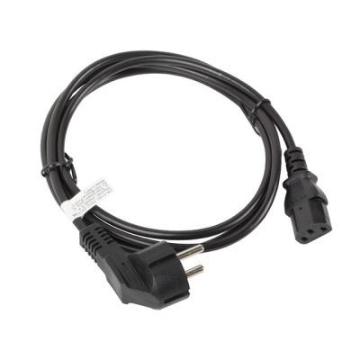 Lanberg CA-C13C-10CC-0018-BK Kabel (C13 / IEC C13 / IEC 320 C13 F - Shuko M; 1,8 m; schwarz)