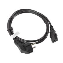 Lanberg CA-C13C-10CC-0018-BK Kabel (C13 / IEC C13 / IEC 320 C13 F - Shuko M; 1,8 m; schwarz)