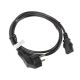 Lanberg CA-C13C-10CC-0018-BK Kabel (C13 / IEC C13 / IEC 320 C13 F - Shuko M; 1,8 m; schwarz)