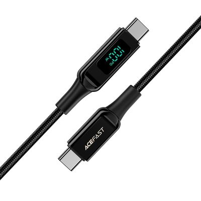 3. Acefast C6-03 Schwarz USB-C - USB-C PD QC-Kabel 100 W 5 A 480 Mbit/s 2 m – Schwarz
