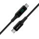 3. Acefast C6-03 Schwarz USB-C - USB-C PD QC-Kabel 100 W 5 A 480 Mbit/s 2 m – Schwarz
