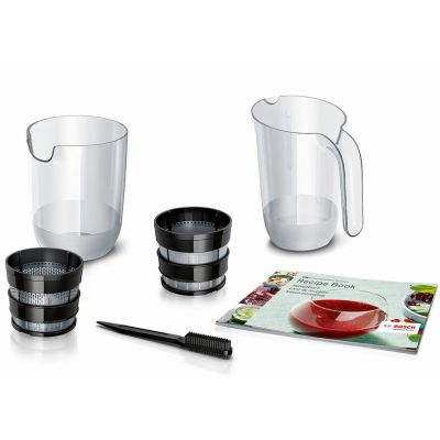 3. Slow Juicer für Obst und Gemüse BOSCH MESM500W (150W; schwarz-weiß)