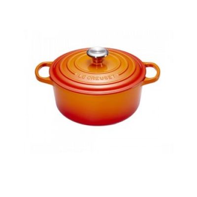 Le Creuset Signature Bräter 24 cm roter runder Backofen