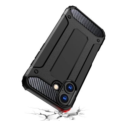 8. Hybrid Armor Hülle für iPhone 17 - Schwarz