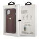 7. BMW Leather Curve Perforate Case für iPhone 13 – Rot