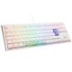 11. Ducky One 3 Classic Pure White TKL Gaming-Tastatur mit RGB-LED-Beleuchtung – MX-Clear USB-Tastatur, Deutsch, Weiß