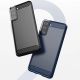 6. Carbon Case Flexibel Handyhülle TPU Schutzhülle für Samsung Galaxy S21+ 5G (S21 Plus 5G) blau