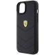 6. Ferrari FEHCP15MRDUK iPhone 15 Plus 6,7" schwarz/schwarzes Hardcase mit gestepptem Metalllogo