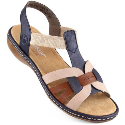 24. Bequeme Rieker W RKR662 mehrfarbige Sandalen