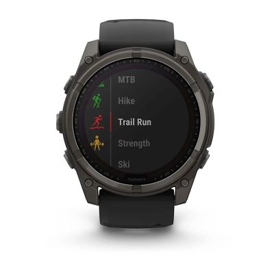 31. Garmin Fenix 8 Solar Saphir Titan Carbon Grau DLC Schwarz Uhr