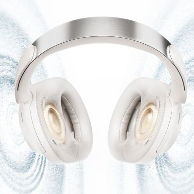 9. QCY H3S Kabelloser On-Ear-Kopfhörer mit LDAC und ANC-Geräuschunterdrückung – Weiß