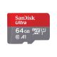 SANDISK ULTRA microSDXC 64 GB 140 MB/s + SD-Adapter