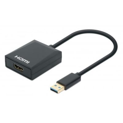 2. Manhattan 153690 Kabelgebundene Dockingstation USB 3.2 Gen 1 (3.1 Gen 1) Typ-A Schwarz