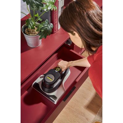 3. Kärcher VCH 4 UVCLEAN Tragbarer Staubsauger, beutellos, Schwarz/Weiß