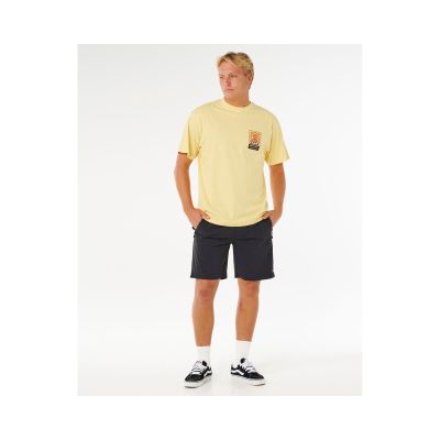 4. RIP CURL Search Dawn Tee Gelbes Herren-T-Shirt