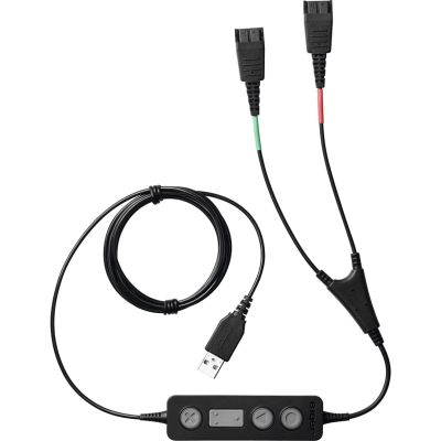 2. Jabra 265-09 Audiokabel USB 2.0 2x QD Schwarz