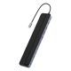 Baseus EliteJoy Gen2 Universal 12-in-1 USB HUB mit 25cm USB-C Kabel, Notebookständer, USB-A / USB-C / DP / HDMI / SD / TF / RJ45 / 3,5mm Klinke / PD 100W Grau (WKSX030213)