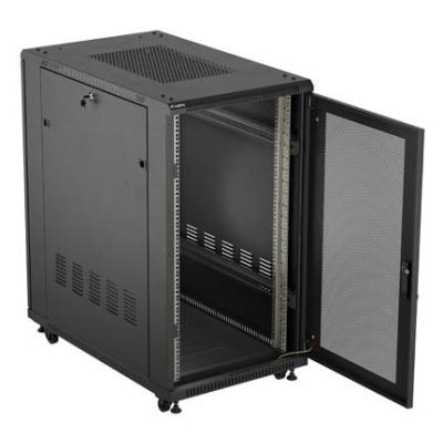 5. Lanberg FF01-6022-23B 22U Rack, freistehend, schwarz
