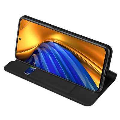 4. Dux Ducis Skin Pro Holster Cover Flip Cover für Xiaomi Poco F4 5G schwarz