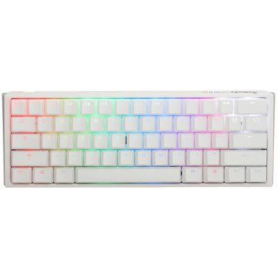 Ducky One 3 Mini Gaming-Tastatur, reinweiß, USB, Deutsch, Weiß