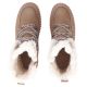 5. Damen-Lederstiefeletten mit Plateau in Beige Filippo DBT7937