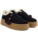 4. Schwarze Kobbo 79665 Leder-Plateauschuhe mit Isolierung